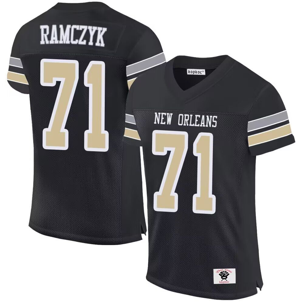 Men New York Giants #71 Ramczyk black 2024 Nike Limited NFL throwback Jersey